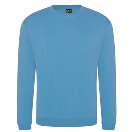 Promotional RTX Pro Sweatshirt in Sky Blue which you can print your company logo/design to