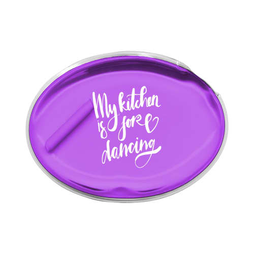 Promotional Ellipse Hot & Cold Packs in purple with a printed design by Total Merchandise
