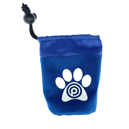 Personalisable Dog Treat Bags in Blue printed with your company logo from Total Merchandise