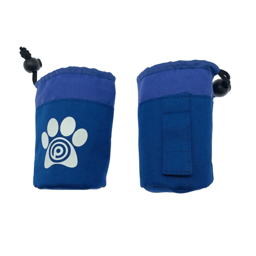 Custom Branded Dog Treat Bags in Blue printed with your company logo from Total Merchandise
