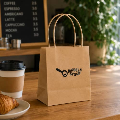 Lifestyles image Small Natural Brunswick Paper Bag printed by Total Merchandise