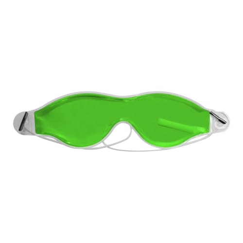 Branded Cooling Gel Eye Masks in green ready for printing by Total Merchandise