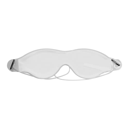 Corporate branded hot compress eye masks in a neutral clear colour from Total Merchadise