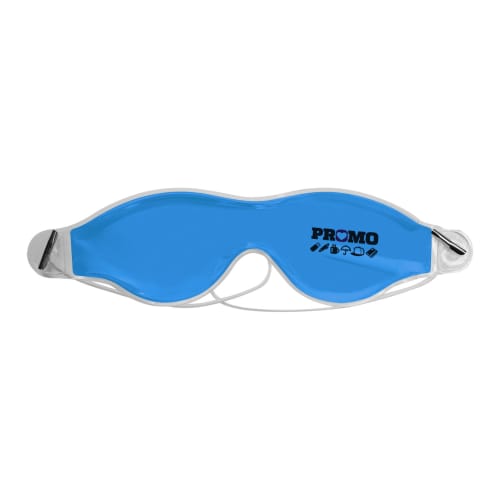 Promotional Cool Gel Eye Masks in light blue ready for printing by Total Merchandise