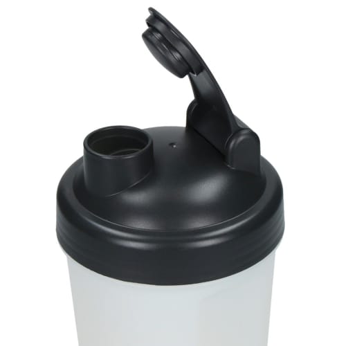 Opened lid of the Eco Protein Shaker in Translucent/Slate colour by Total Merchandise