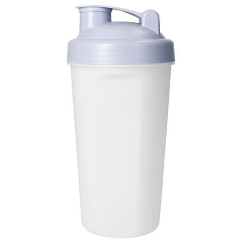 Promotional Organic Plastic Protein Shaker in Translucent/Cornflower colour by Total Merchandise