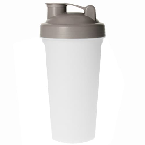 Eco-friendly Protein Shaker in Translucent/Hazelnut colour with flip lid by Total Merchandise