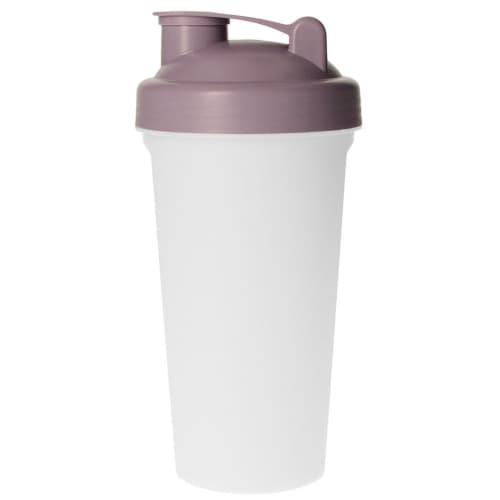 Custom printed recyclable Protein Shaker in Translucent/Lilac colour by Total Merchandise