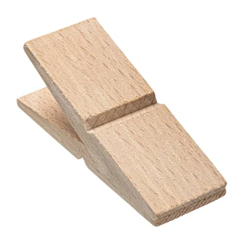 Promotional Magnetic Wooden Pegs in light brown natural colour by Total Merchandise