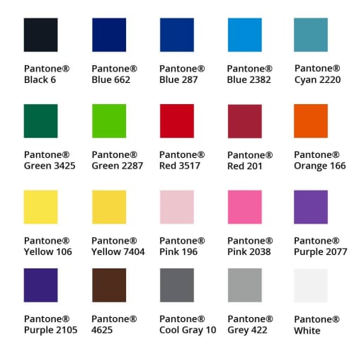 Available colours from the swatch for the Beer Bottle Sleeves from Total Merchandise