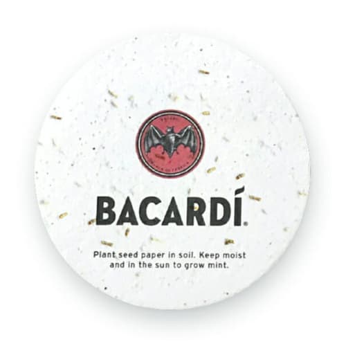 Promotional Seed Paper Coaster printed with your company logo from Total Merchandise