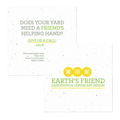 Logo printed Seed Paper Coaster printed with your company logo from Total Merchandise