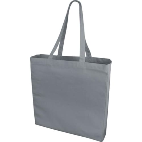 Promotional printed Odessa Coloured Cotton Tote Bags with  design from Total Merchandise - Grey