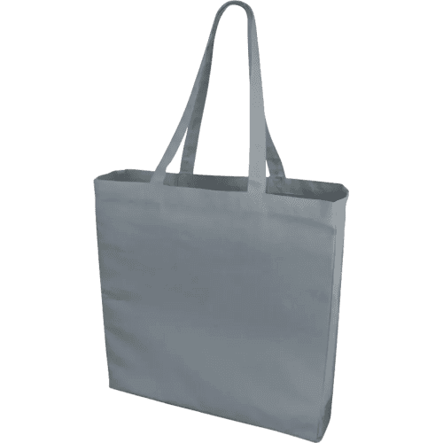 Promotional printed Odessa Coloured Cotton Tote Bags with design from Total Merchandise - Grey