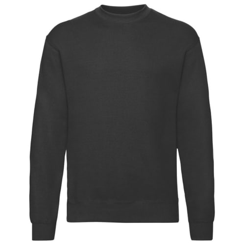 Custom Branded Fruit of the Loom Set-In Sweatshirt in Black from Total Merchandise