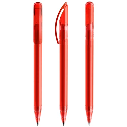 Prodir DS3 Ballpen in Transparent Red