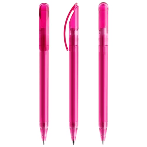 Prodir DS3 Ballpen in Transparent Pink