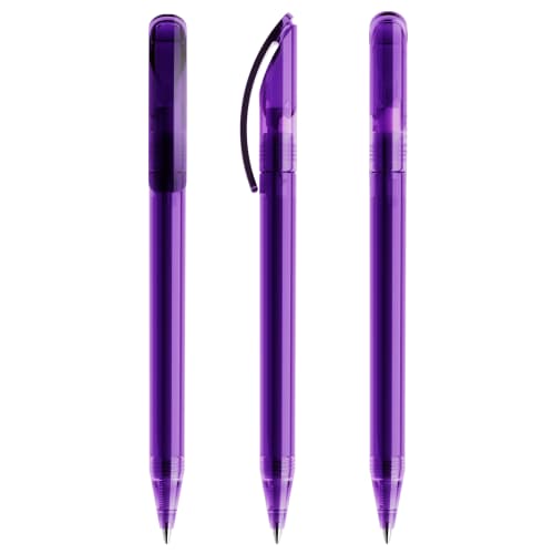 Prodir DS3 Ballpen in Transparent Purple