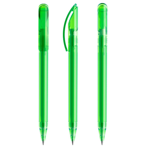 Prodir DS3 Ballpen in Transparent Green