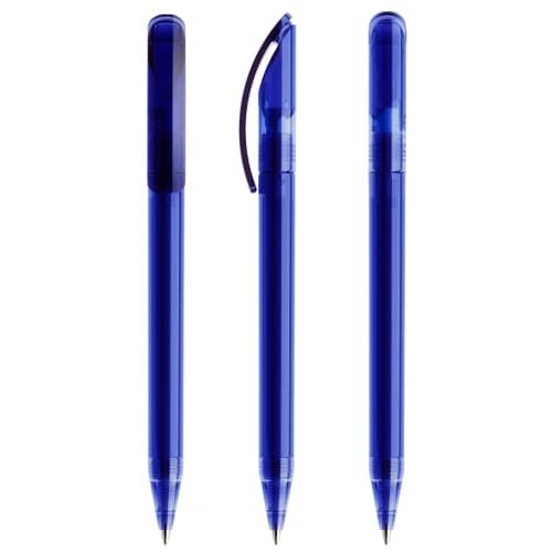 Prodir DS3 Ballpen in Transparent Classic Blue