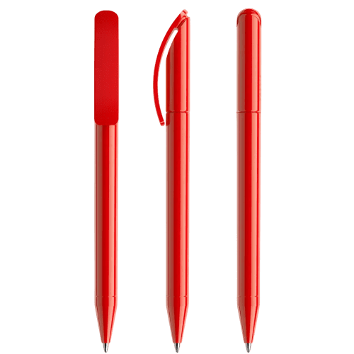 Prodir DS3 Ballpen in Polished Red