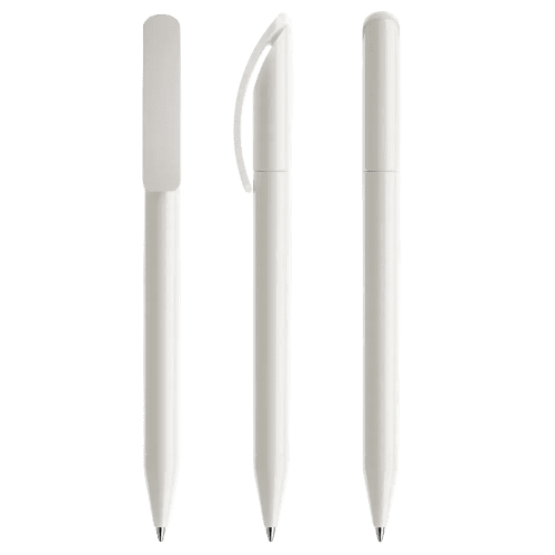 Prodir DS3 Ballpen in Polished White
