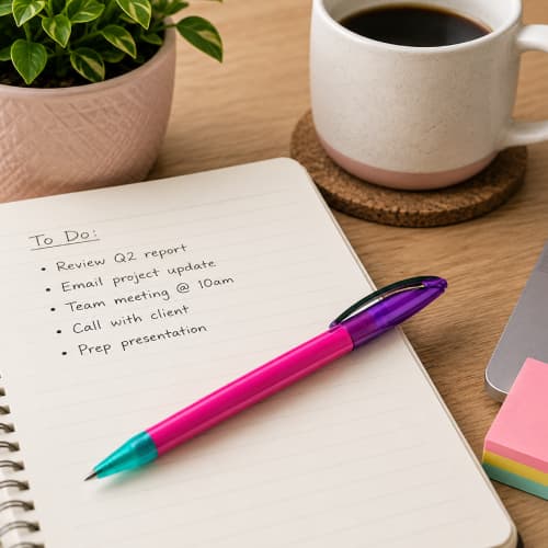 Lifestyle image of the Prodir DS3 Ballpen by Total Merchandise