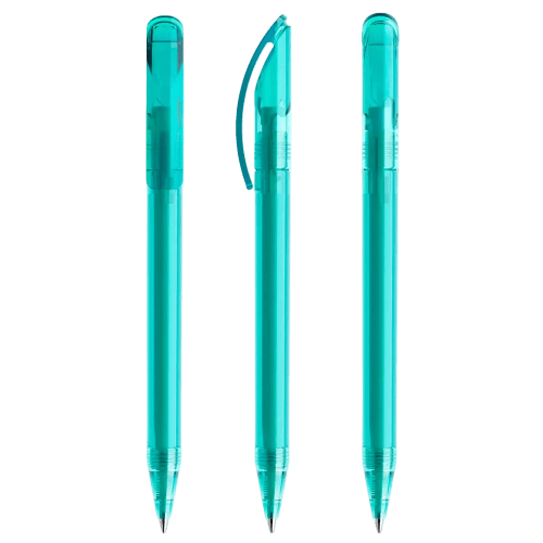 Prodir DS3 Ballpen in Transparent Aqua Blue