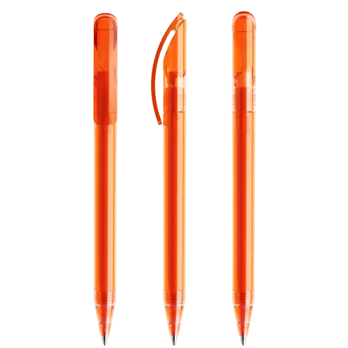 Prodir DS3 Ballpen in Transparent Orange