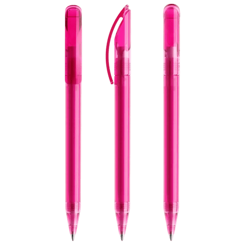 Prodir DS3 Ballpen in Transparent Pink