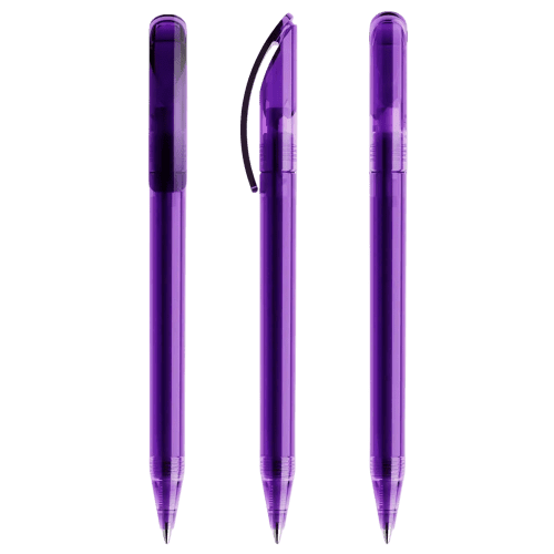 Prodir DS3 Ballpen in Transparent Purple