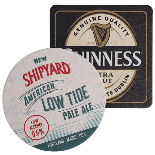 Promotional Beer Mat Coasters Printed in the UK with Company Logos by Total Merchandise