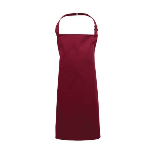 Personalisable Kids Bib Apron in Burgundy from Total Merchandise