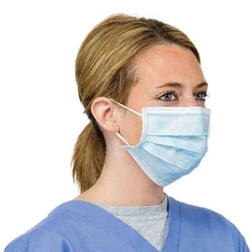 Single-Use Disposable Face Masks with ear loops from Total Merchandise