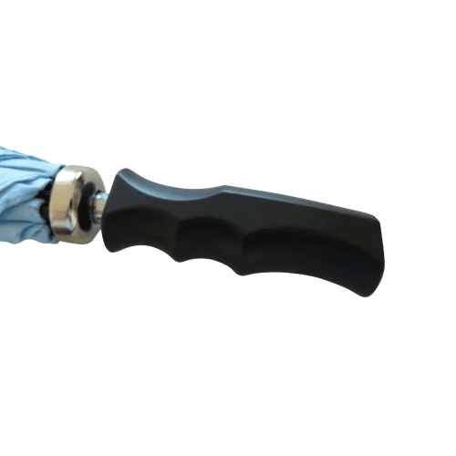 An image of the ergonomic black pistol grip handle from Total Merchandise