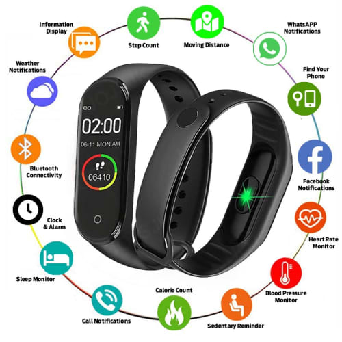 Promotional Aspire Tracker Smart Watches include many features like WhatsApp/text message reminders