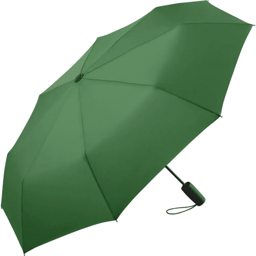 Logo printed Fare AOC Mini Automatic Umbrellas in Green from Total Merchandise
