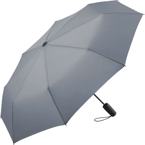 Logo branded Fare AOC Mini Automatic Umbrellas in Grey from Total Merchandise