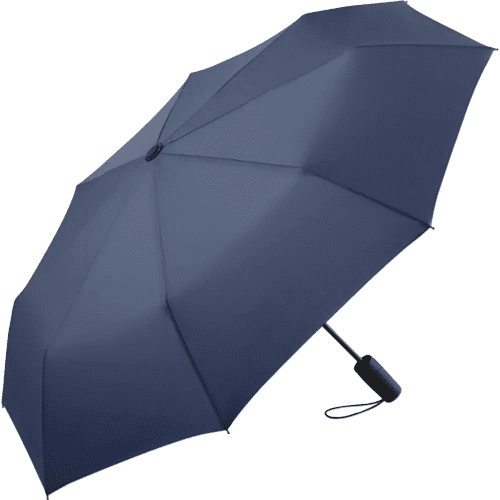Customisable Fare AOC Mini Automatic Umbrellas in Navy from Total Merchandise