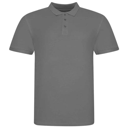 Corporate Branded AWDis Ladies' Cotton Polo Shirt in Charcoal from Total Merchandise