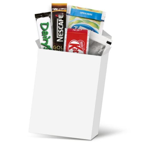 Promotional Eco Tea and Coffee Refresher Boxes with Kit Kat Biscuit by Total Merchandise