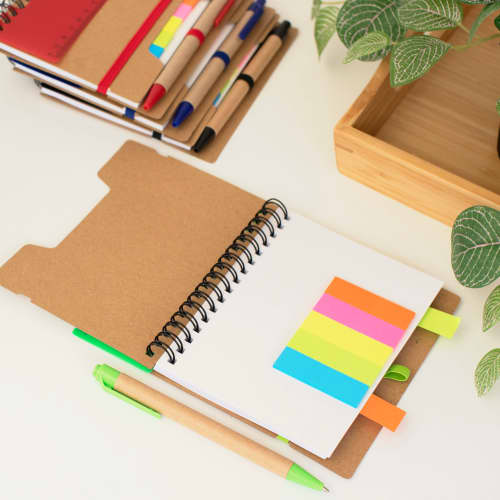 Recycled Paper Notebook & Pen Sets