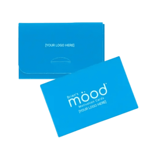 Printed Box for 10pc Mood Motivation Cards with unique logo by Total Merchandise