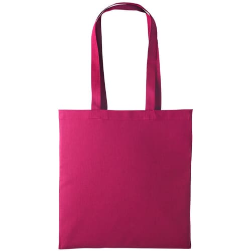 Corporate Branded Nutshell Cotton Tote Bags in Cranberry from Total Merchandise