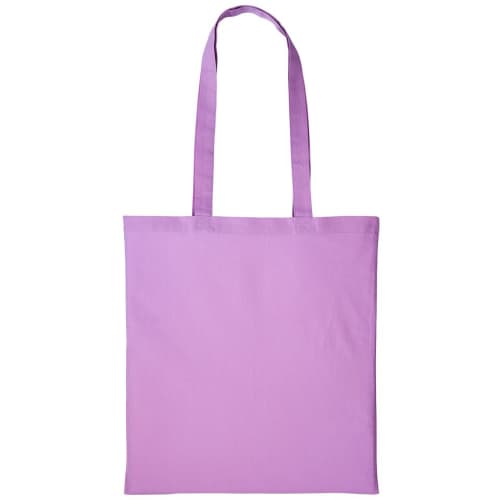 UK Printed Nutshell Cotton Tote Bags in Lavender from Total Merchandise