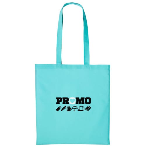 UK Printed Nutshell Cotton Tote Bags in Peppermint from Total Merchandise