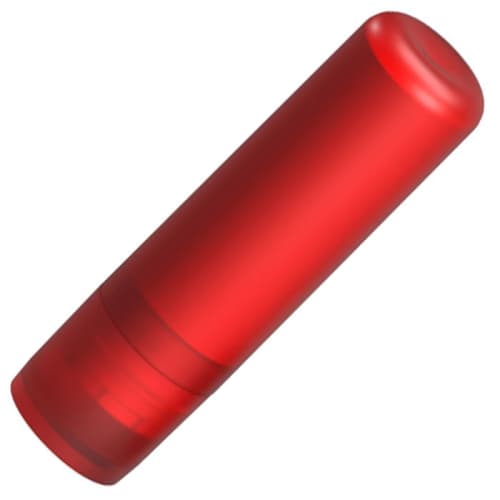 Promotional Vegan Lip Balm Sticks in Frosted Red from Total Merchandise