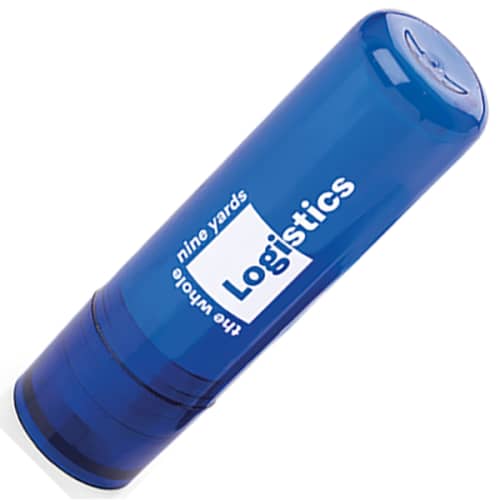 Promotional Vegan Lip Balm Sticks in Transparent Blue from Total Merchandise