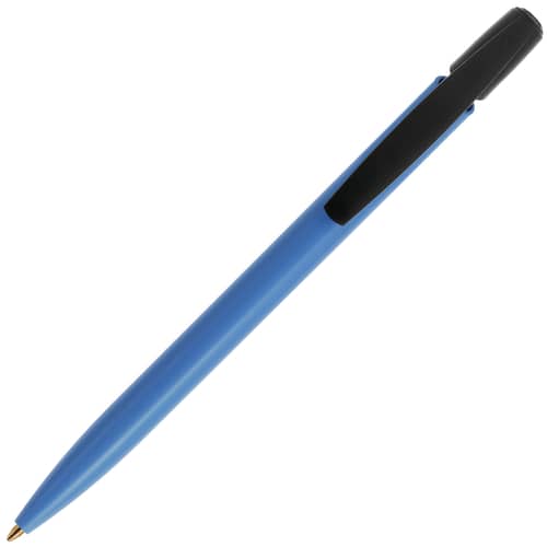 Custom branded BiC Media Clic Biodegradable Ballpens in Blue/Black colour by Total Merchandise