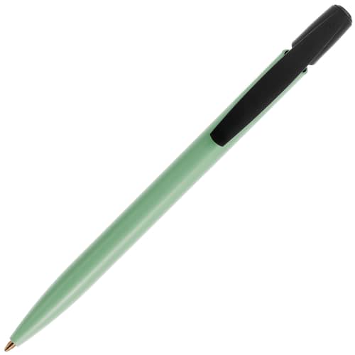 Custom printed BiC Media Clic Biodegradable Ballpens in Green/Black colour by Total Merchandise